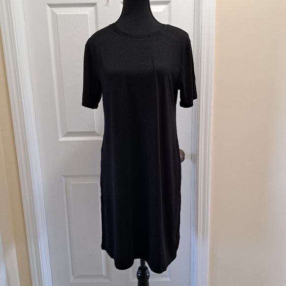 ❤️ BCBGeneration 2 Pack Dresses Black White Striped Solid Women's Medium Dresses - Picture 10 of 16